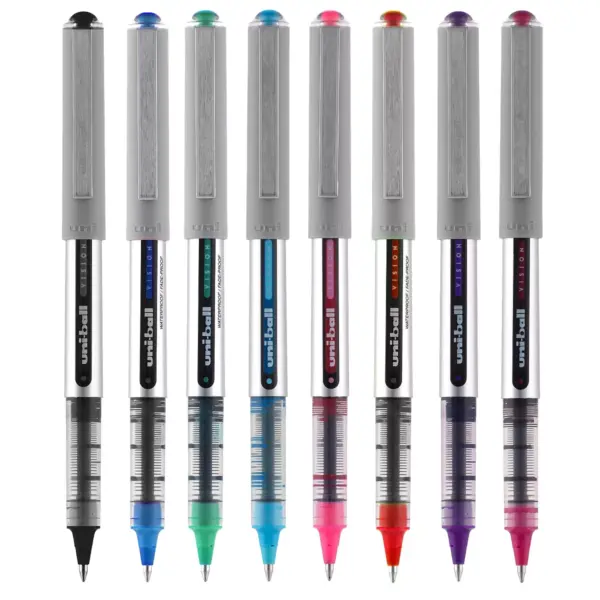 Uni-Ball Rollerball Pen Nonrefillable 0.7 mm 5/PK BE/GN/PK/RD/PE 60381PP