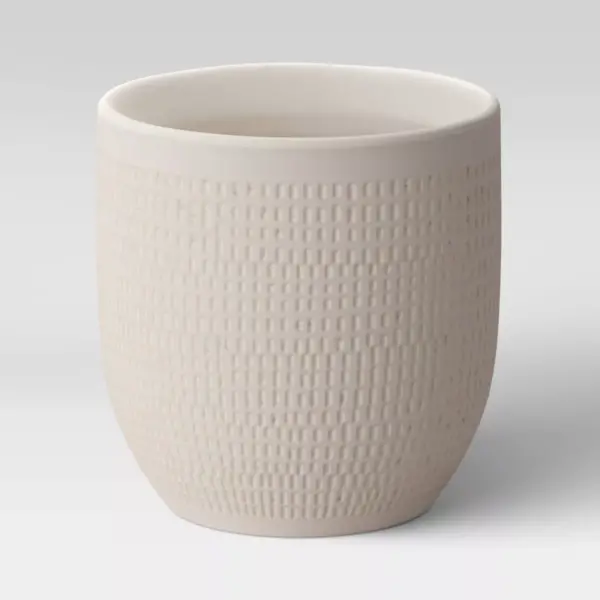 4" Textured Ceramic Planter White - Project 62™