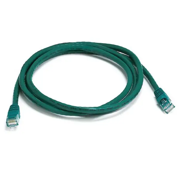 Monoprice Cat5e Ethernet Patch Cable - 5 Feet - Green | Network Internet Cord - RJ45, Stranded, 350Mhz, UTP, Pure Bare Copper Wire, 24AWG