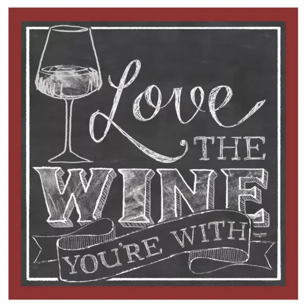 Thirstystone Love the Wine You're With 4 Piece Occasions Coaster Set