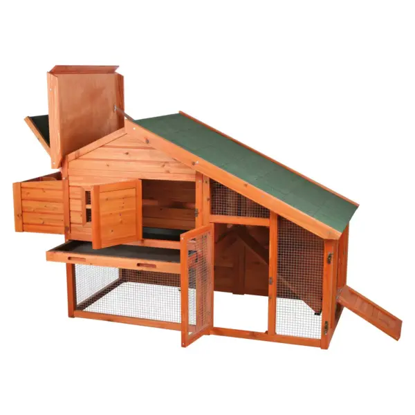 Trixie Pet Chicken Coop with a View - Brown