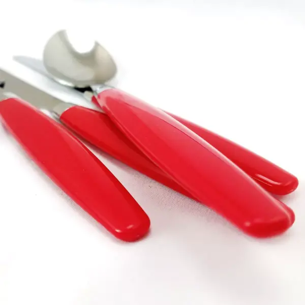 Gibson Palmdale 12 Piece Flatware Set in Red