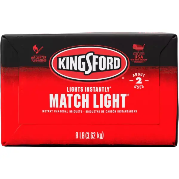 Kingsford Match Light Instant Charcoal Briquettes, BBQ Charcoal for Grilling - 8lbs