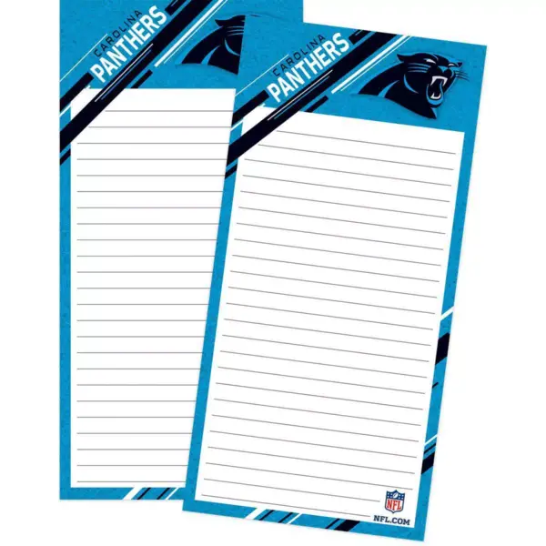 NFL Carolina Panthers 4.5"x9.25" Mini List Pad