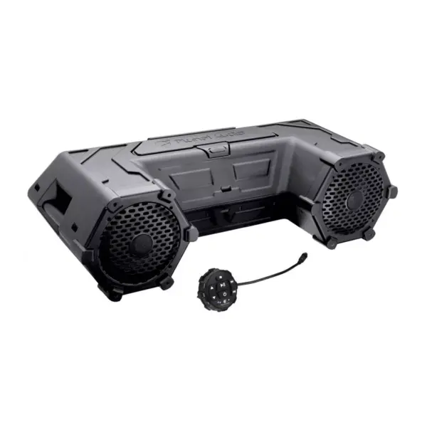 Planet Audio PATV85 8" 700 Watts Weatherproof Bluetooth Marine ATV/UTV All Terrain Speakers w/ LED Light Bar, Soft Dome Tweeters & Poly Injection Cone