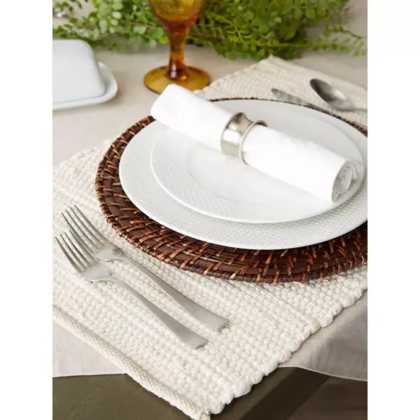 Natural Chindi Placemats (Set Of 6) - Design Imports