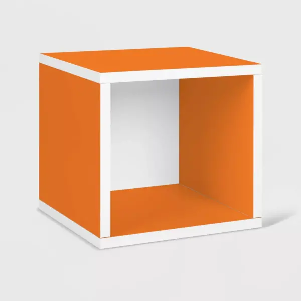 Way Basics Stackable Eco Cube Storage Cubby Organizer Orange