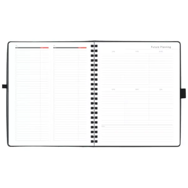 Professional Spiral Subject Notebook Wirebound - Gray - AT - A - GLANCE