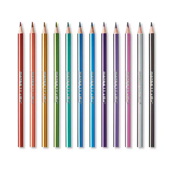 12ct Colored Pencils Metallic - Mondo Llama™