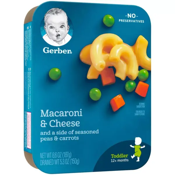 Gerber Lil' Entrees Macaroni & Cheese with Seasoned Peas and Carrots - 6.6oz