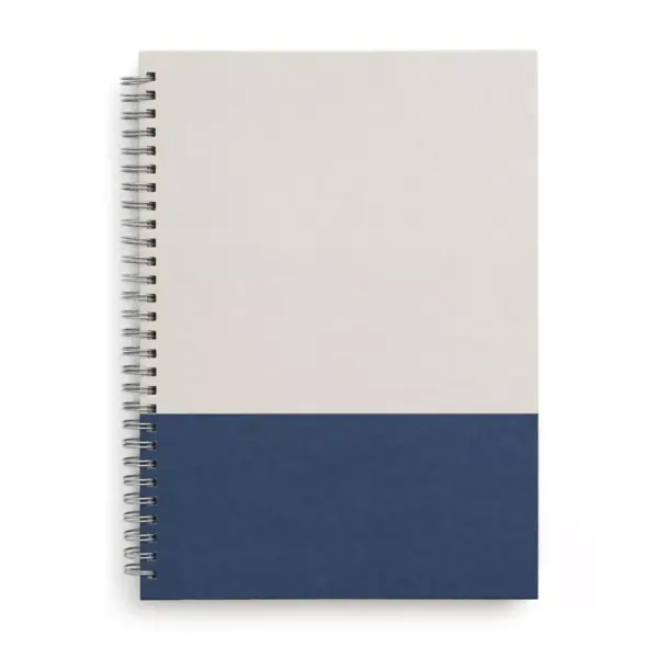 TRU RED Medium Hard Cover Ruled Notebook, Gray/Blue TR55740