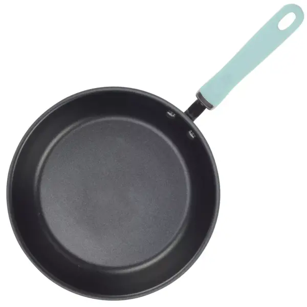 Rachael Ray Create Delicious 10.25" Hard Anodized Aluminum Nonstick Deep Fry Pan w/ Lid Blue Handles