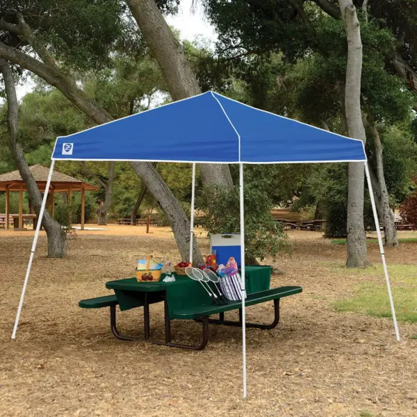 Z-Shade 10' x 10' Horizon Angled Leg Shade Canopy Tent Shelter with Side Walls