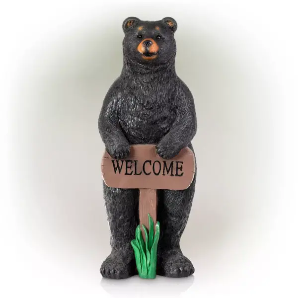 Alpine 36" Magnesium Oxide Welcome Bear Statue