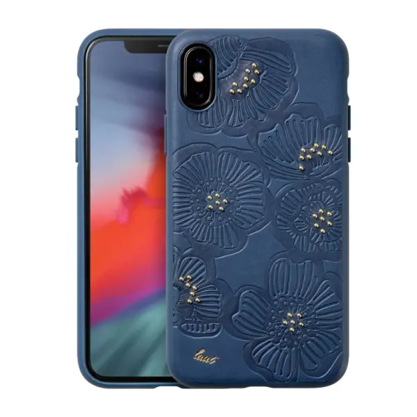 LAUT Apple iPhone XS Max Flora Case - Blue