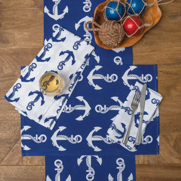 C&F Home 13" x 72" Beachy Anchor Table Runner