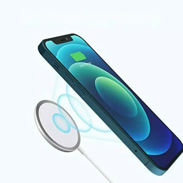 Letscom Magnetic  Wireless Charger Charger Compatible with Mag-Safe charger, USB-C Rapid Charging, PD QC3.0, Qi Compact - W02