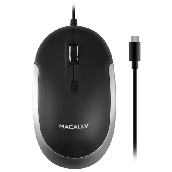 Macally Silent Wired Mouse