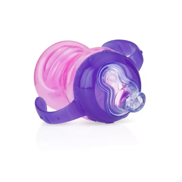 Nuby Bin Cup Super Spout Trainer- 8oz - Colors May Vary