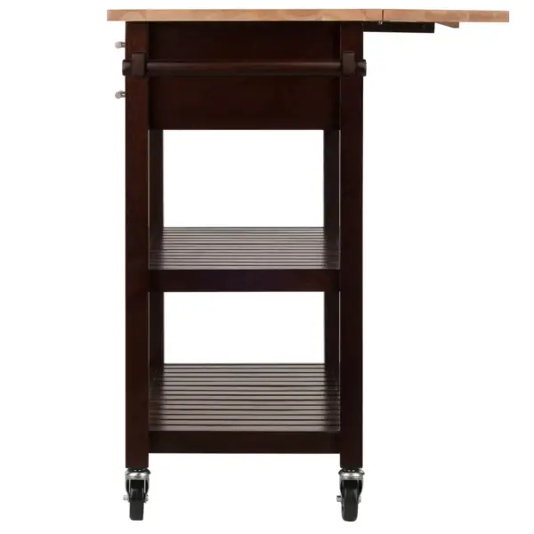 Langdon Kitchen Cart Cappuccino - Winsome