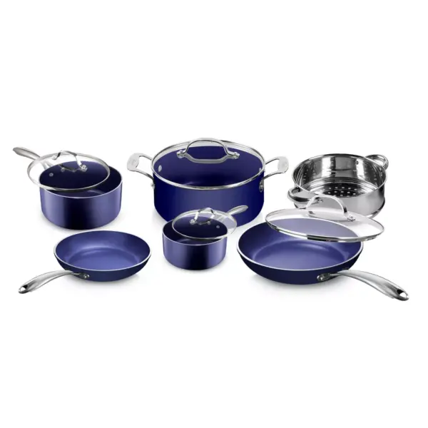 Granitestone Blue 10pc Cookware Set