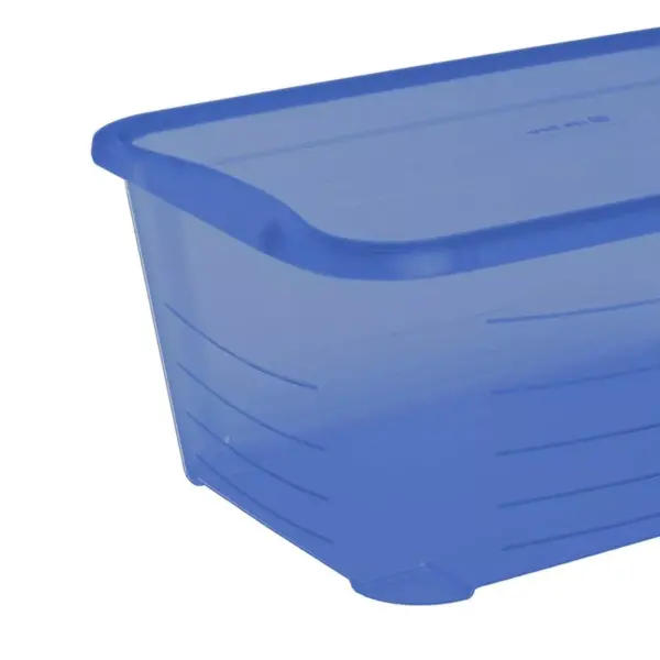 Life Story 5.5 Quart Rectangular Blue Plastic Storage Container Box (24 Pack)