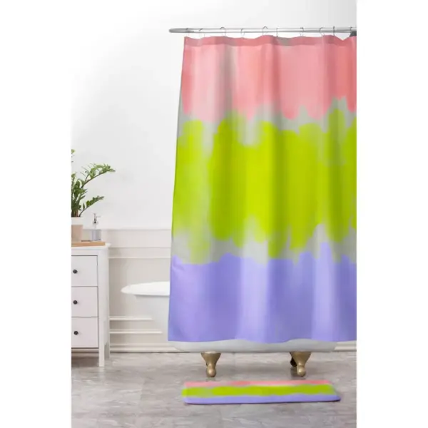 Rebecca Allen Night Atlas Shower Curtain Purple - Deny Designs