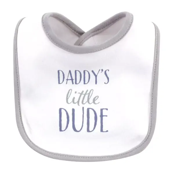 Hudson Baby Infant Boy Cotton Bibs 10pk, Little Mister Handsome, One Size