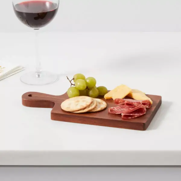 10" x 5" Wooden Single Serve Mini Cheese Board - Threshold™