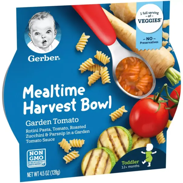 Gerber Mealtime Harvest Bowl Garden Tomato Baby Meals - 4.5oz