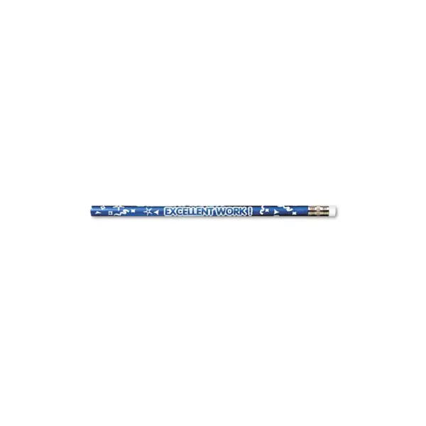 Moon Products Decorated Wood Pencil Excellent Work HB #2 Black Brl Dozen 7906B