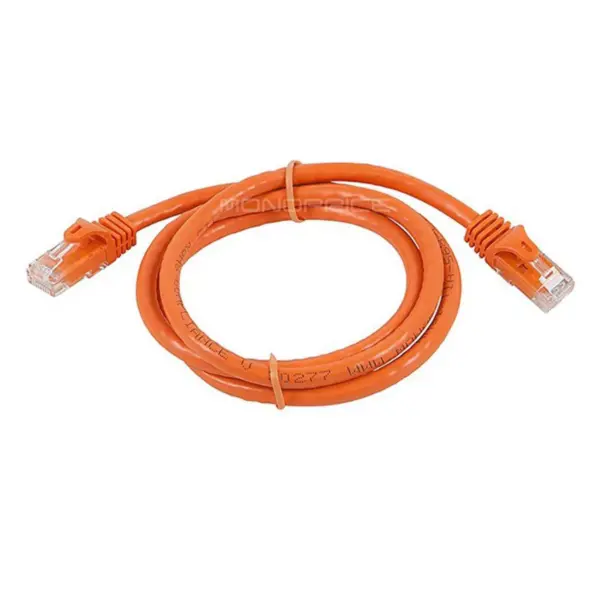 Monoprice Cat6 Ethernet Patch Cable - 3 Feet - Orange | Network Internet Cord - RJ45, Stranded, 550Mhz, UTP, Pure Bare Copper Wire, 24AWG - Flexboot