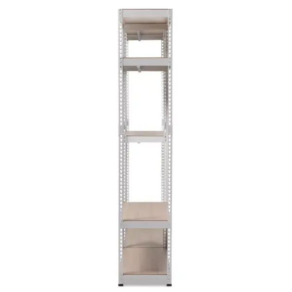 Gavin Metal 7 - Shelf Closet Storage Racking Organizer - White - Baxton Studio