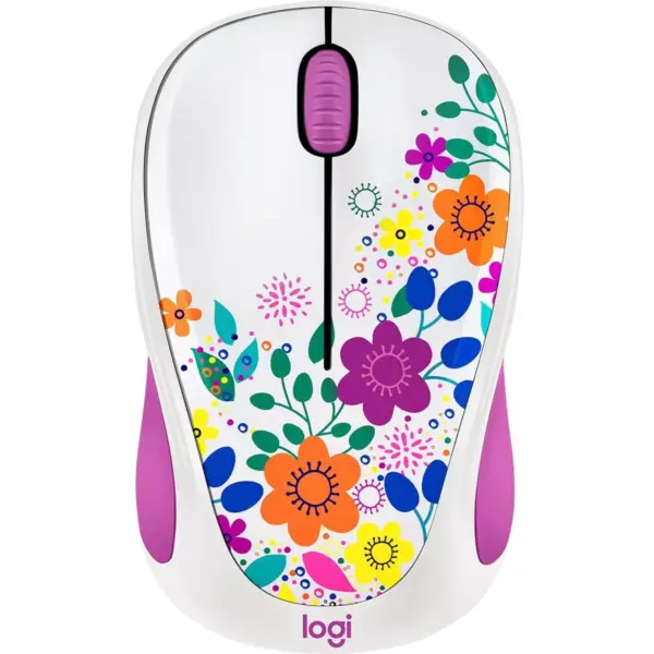 Logitech Design Collection Wireless Mouse - Optical - Wireless - Radio Frequency - 2.40 GHz - USB - 1000 dpi - 3 Button(s)