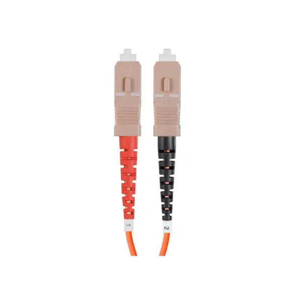 Monoprice OM1 Fiber Optic Cable - 2m (Meter) - LC/UPC-SC/UPC, Multi Mode, Duplex, 62.5/125 Type, 2.0mm, PVC