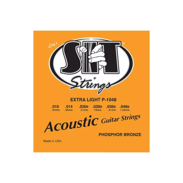 SIT Strings P-1048 Phosphor Extra Light Acoustic Guitar Strings