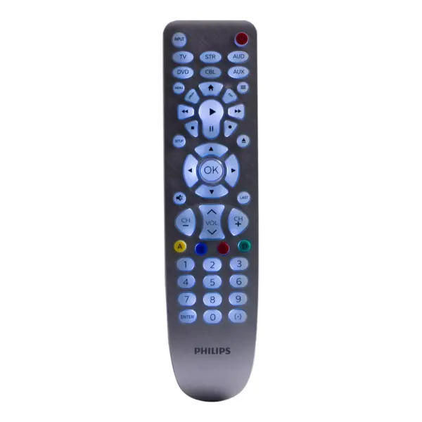 Philips 6 Device Elite Backlit Remote Control - Brushed Silver