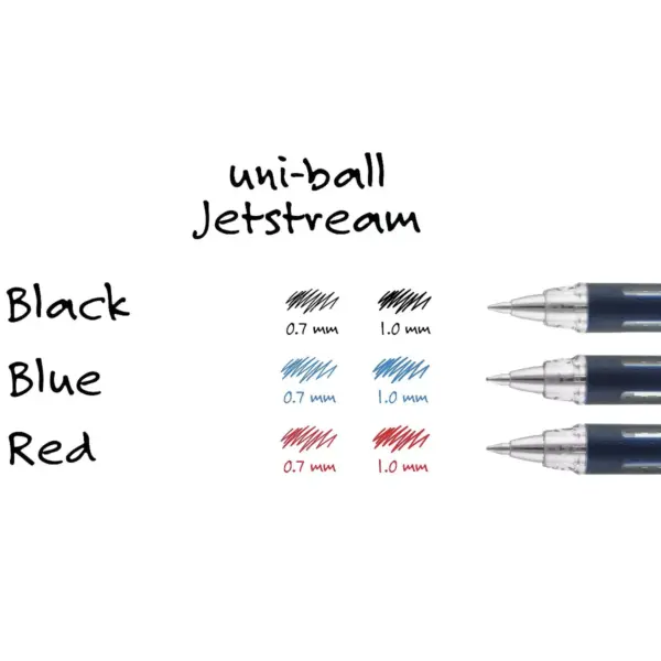 uni-ball JETSTREAM Rollerball Pen Fine Point Black Ink 598870