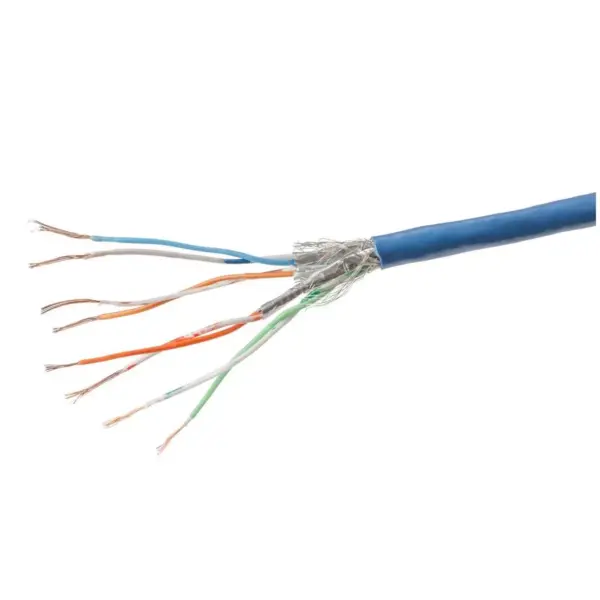 Monoprice Cat7 Ethernet Patch Cable - 10 Feet - Blue | Network Internet Cord - Flexboot RJ45 Stranded 600Mhz S/FTP CMX Pure Bare Copper Wire 26AWG -