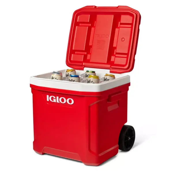 Igloo Latitude 60qt Roller Portable Cooler - Red