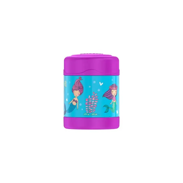 THERMOS FUNTAINER 10 Ounce Stainless Steel Vacuum Insulated Kids Food Jar, Mermaids