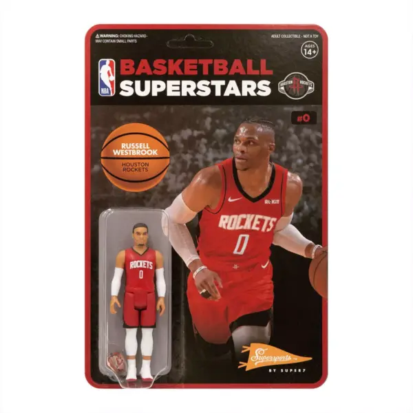 NBA Houston Rockets 3.75" ReAction Action Figure - Russell Westbrook