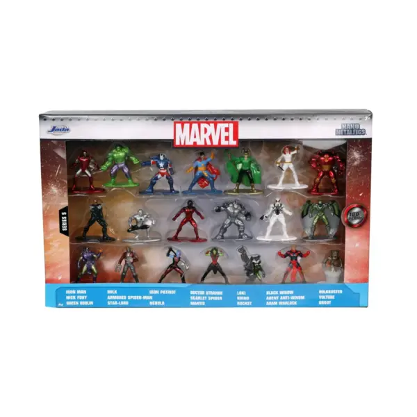 Jada Toys Nano Metalfigs Marvel Die-Cast Figures 1.65" 20-Pack