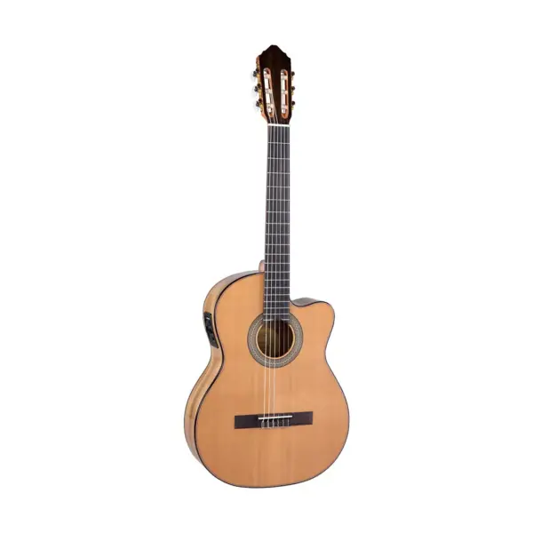 Lucero LC235SCE Acoustic-Electric Exotic Wood Classical Guitar Natural