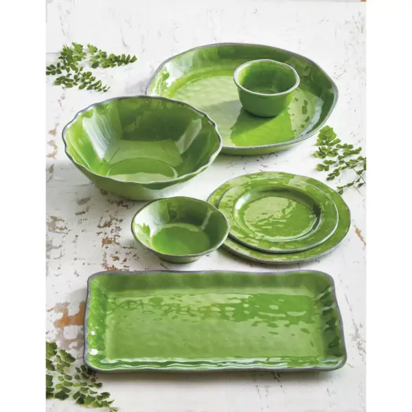 TAG Veranda Melamine Bowls Set Of 4 Green Dinnerware Serving Dish Bowl