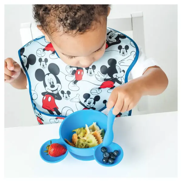 Bumkins Disney Mickey Mouse First Feeding Set - Blue