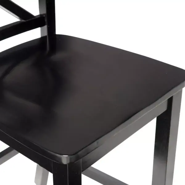 24" Torino X Back Wood Counter Height Barstool - Black - Linon