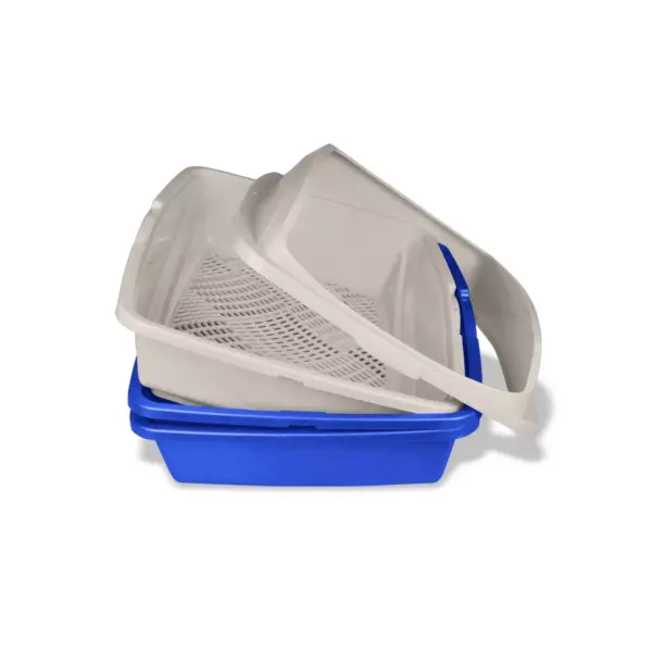 VAN NESS Sifting Framed Cat Litter Pan - Blue