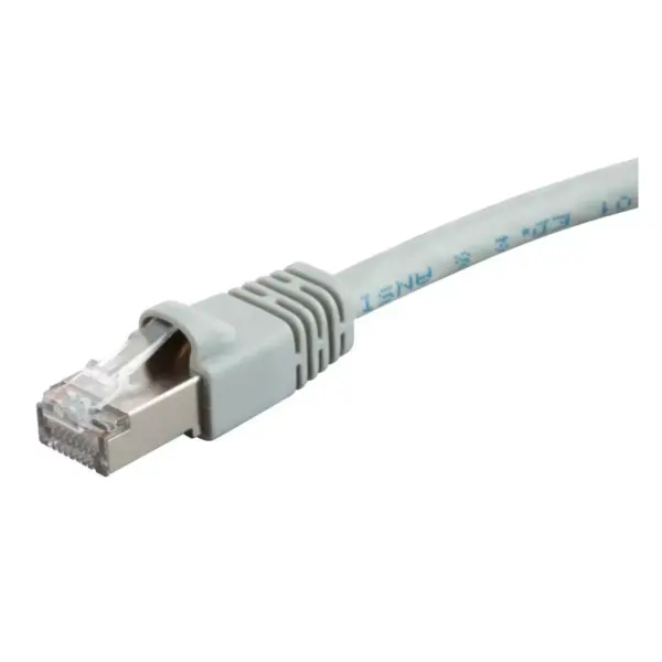 Monoprice Cat6A Ethernet Patch Cable - 0.5 Feet - Gray | Network Internet Cord - RJ45, 550Mhz, STP, Pure Bare Copper Wire, 10G, 26AWG