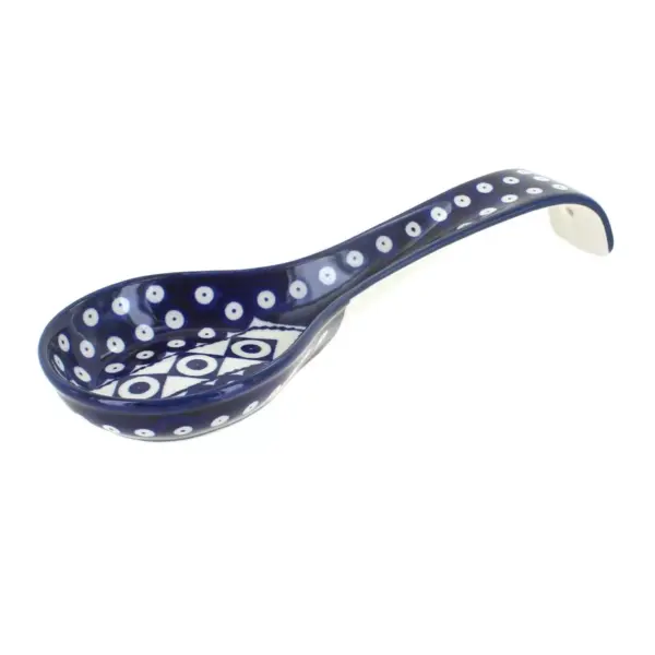 Blue Rose Polish Pottery Xena Large Spoon Rest